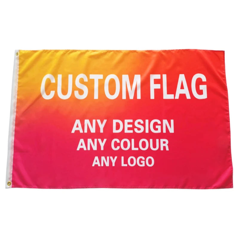 Digital Printing Any Design Any Color Any logo Premium Fabric Good Quality Colorful Custom Flags Banners With Grommets
