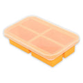 Amazing Jumbo 4 Portions Soup Freezing Tray Extra Large Multi-function Reusable Silicone Food Storage Freezer Container Tray