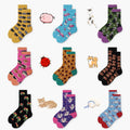 XIANGHUI Wholesale Custom New Unisex Fashion Dog Cute Animal Jacquard Tube Funny Dress Cotton Crew Funny Fashion Socks