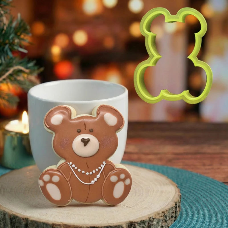 Sweet Sugarbelle Koala Panda Bear Fondant Biscuit Dough Cutter Mold and Cookie Cutter Stencil Template for Royal Icing