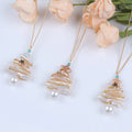Zhuji Best-Selling Luxury Design Christmas Tree Shape Natural  Freshwater Real Pearls Necklace for Sale