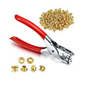 High Quality Grommet Eyelet Plier Set 40 Metal Eyelets Hole Punch Kit for DIY Craft Leather Clothes Belt with Grommet Tool