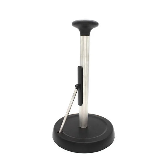 Paper Towel Holder Stainless Steel Standing Tissue Roll Holder One-Handed Modern Design for Kitchen