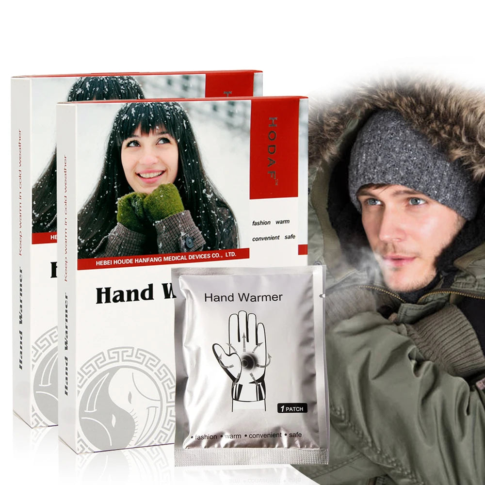 Natural Warmth Pocket Hand Warmer Patch Instant Air Activated Hand Warmer Heat Pad for Outdoor Winter Activities