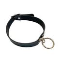 Hot Sale Ladies O-Shaped Punk Pendant Choker Chain Fashion PU Leather Gothic Necklace for Anniversary Occasions