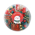 Creative Office & School Christmas Theme Stationery Set Multi-Paper Clip Binder Clip Thumbtack-Gift for Students Professionals