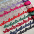 DIY Handmade Embroidered 100% Polyester French Tulle Net Lace Trim 11cm Width Multi-color Home Sewing Wedding Dresses Shoes Bags