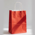 KM 12*6*15cm Good Takeout Kraft Recyclable Red Clothing Retail Baby Shower Red Gift Paper Bags