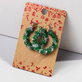 Hot Selling Creative Christmas Fashion Women's Jewelry Garland Modeling Handmade Ribbon Party Earrings Party Jewelry
