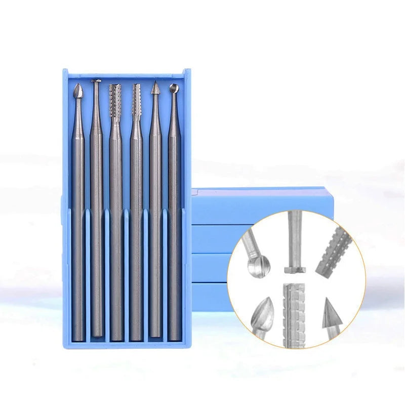 Tungsten Steel Burs Set Dental Drill Bur Jewelry Wood Polishing Engraving Tool for Gem Stone Setting for Jewelry Tools Equipment