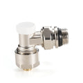 Brass Radiator Valve  Automatic Thermostatic Water Temperature Control ODM Customized Support Valve Angle Plastic Card Sleeve