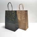Saving Nature Wholesale Custom Logo Printing Recycled Reusable Food Store Christmas Party Gift Craft Paper Bag with Handle