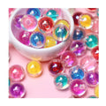 100pcs 16mm Round Beads Plastic Acrylic Clear Half Hole for DIY Earring Bracelet Findings Factory Supply