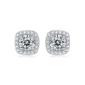 0.5 Carat Silver 925 Sterling Ear Studs Jewelry Moissanites Stud Earrings for Women Fashion Party Earrings