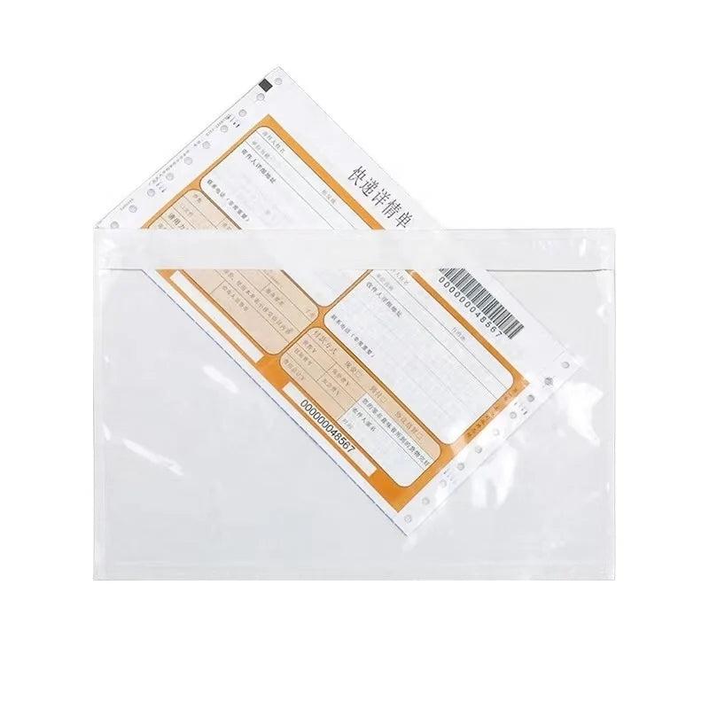 A4/A5/A6 Size Poly Self-Adhesive Envelopes Transparency Invoice and Packing List Enclosed Bag for Shoes and Socks MegaBDM