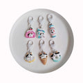 Cute Resin 3D Keychain for Women Girls Food Ice Cream Candy Keyring Pendants Handbag Decor DIY Kid's Gifts Accessories