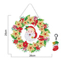 Factory Supply DIY 5D Diamond Painting Wall Hanging Christmas Wreath Gift Home Festival Decoration Special Shaped Drill Diamond
