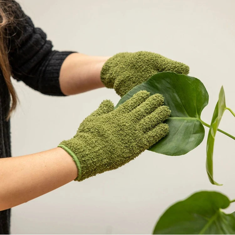 Plant Dusting Gloves Reusable Leaf Cleaning Glove for Houseplants