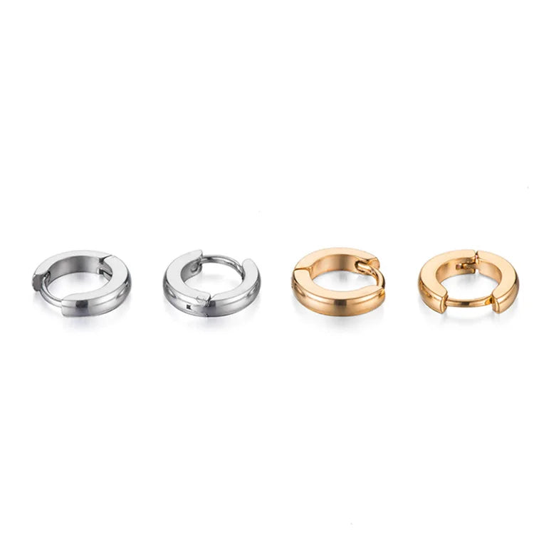 Fashion Earrings Trend 2022 Gold Plated Minimalist Hoop Earrings for Women