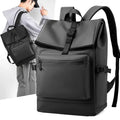 Large Capacity Outdoor Casual Travel Lightweight Men Waterproof Shoulder 15.6 Inch Expandable Roll Top College Laptop Backpack