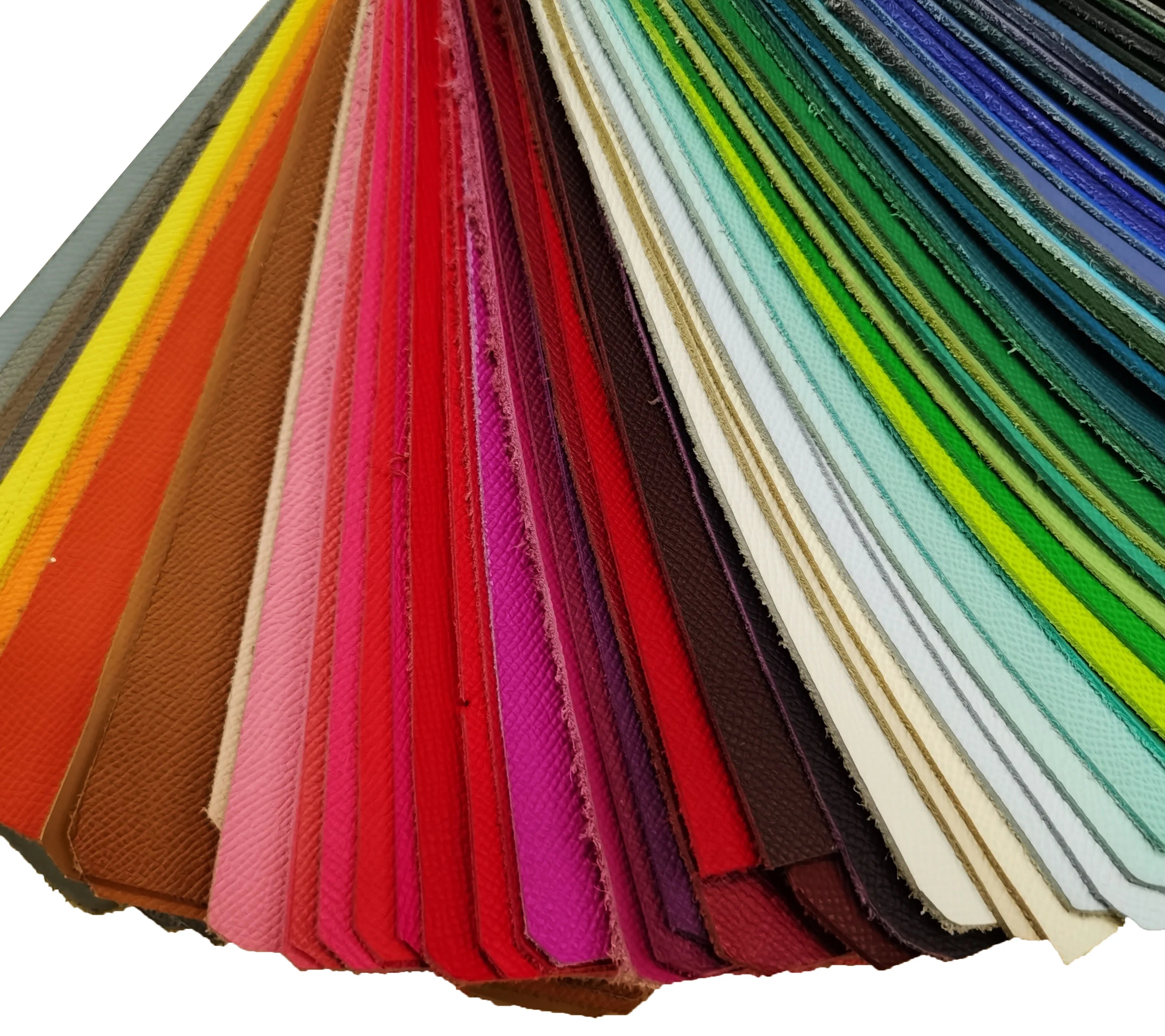100% Cowhide Eco-Friendly Grain Leather with Finished Pattern for Handbags Shoes Belts Furniture Upholstery Sofa Mattress