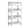 Children's Home Table Mobile Metal Bookshelf with Wheels Multi-Layer Stationery Bag Storage Cabinet Reading Picture Books