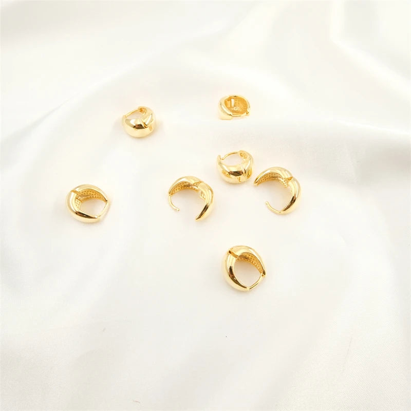 Earring Brass 18K Gold Plated Jewelry Supplies Delicate Women Partysu Simple Retro Style Eardrop Earrings