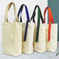 Customizable Wholesale Printed Reusable Eco Blank Canvas Cotton Tote Shopping Bag with Custom Logo Letter Pattern