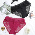 HD117 Womens Plus Size Underwear High Waist Nylon Romantic High Cut Full Coverage Tummy Control Stretch Lace Panties