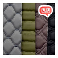 Faux Leather Foam Roll Quilted Velvet Fabric Embroidery Vinyl Leather for Car Upholstery Seat Fashion Designs