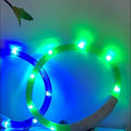 Rechargeable Glow Light Pet Dog Collar Leather Leash Night Safety Flashing More Lighter Softer Classic Durable Solid Safe Dog