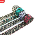 Wholesale 1.5\" Leopard and Zebra Print Polyester Jacquard Webber Gold Thread Shoulder Strap Webbing Fabric Belts