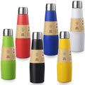 Colorful OEM Vacuum Insulated Stainless Steel Double Walled Sports Drinking Water Bottle Custom Logo Mug