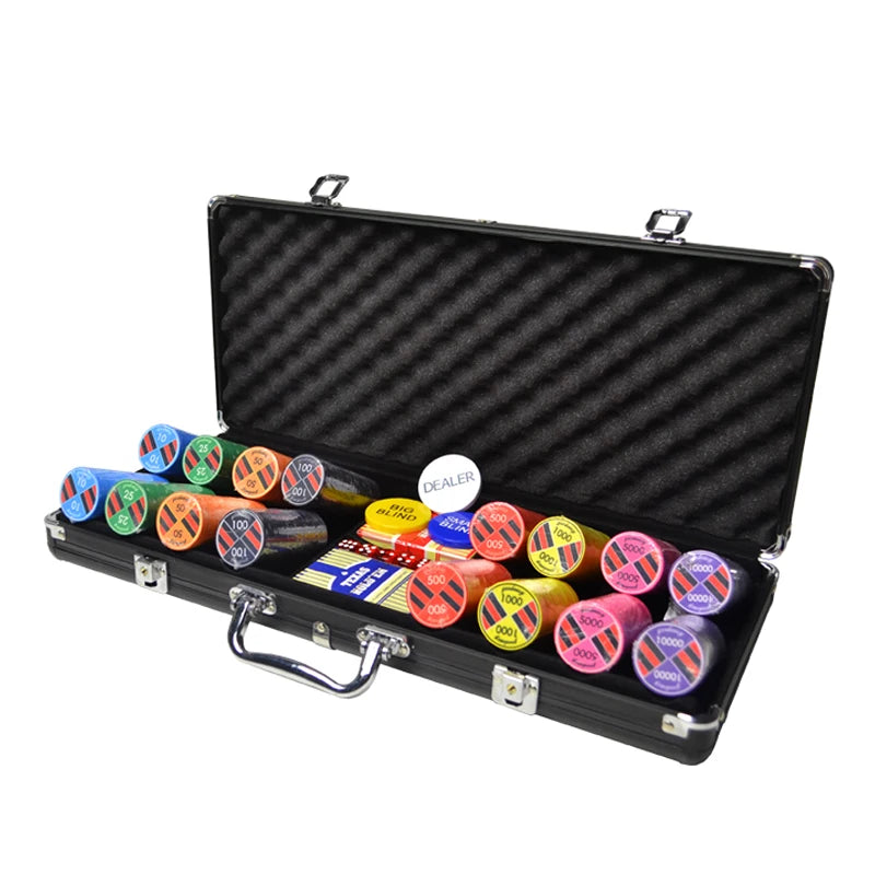 Custom for Gameland Monte Carlo Casino Poker Chips Set 400pcs Lightweight 10g Baccarat Acrylic Box for Cash Games & Fireplaces