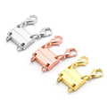 Hot Sales 18k Gold Plated Separator Stackable Bracelet Necklace Layering Clasps Locks for Women Layered Jewelry Making MegaBDM