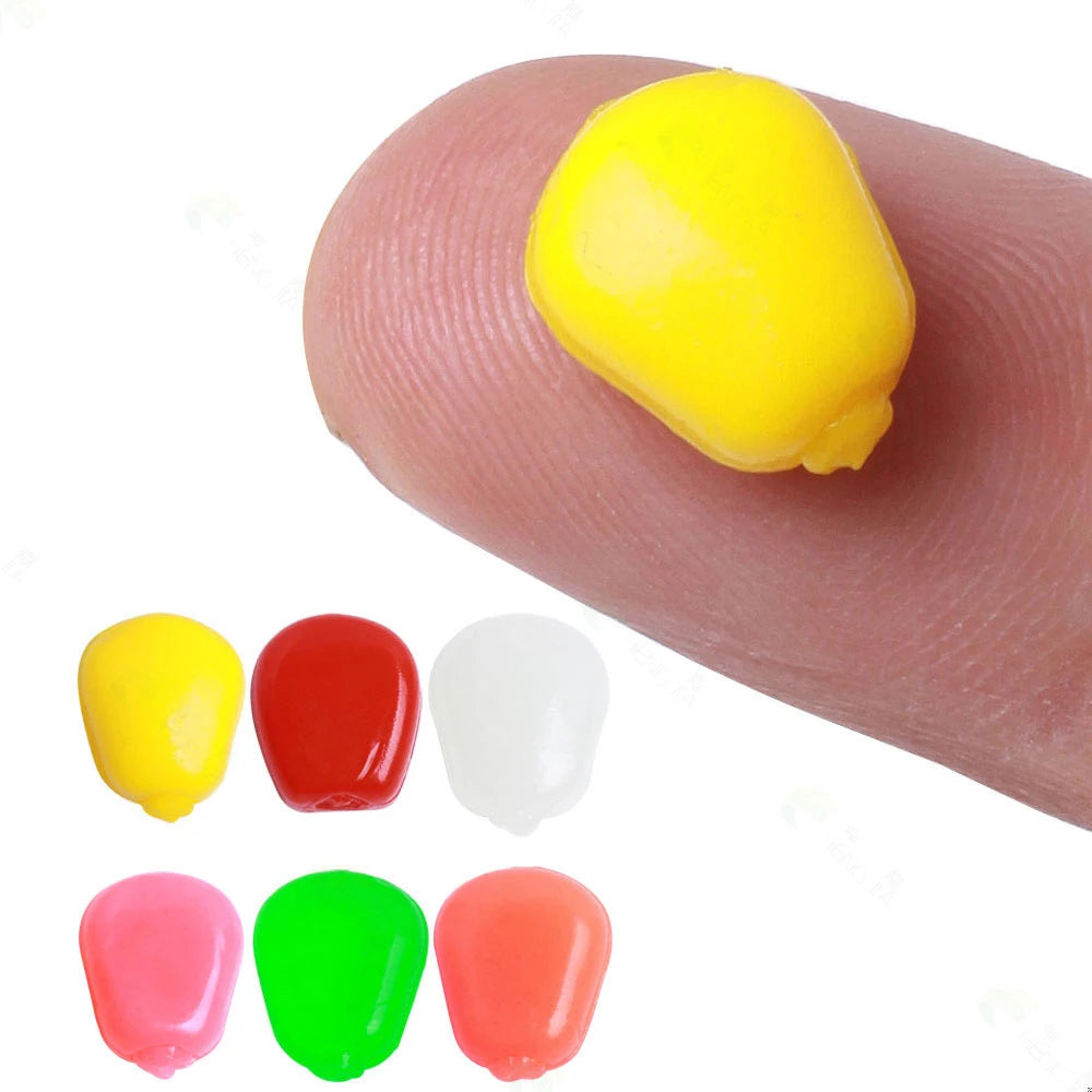 DORISEA Printed 50pcs/Bag Floating Artificial Soft Bait Without Hooks for Corn Carp Fishing in River Lake & Stream