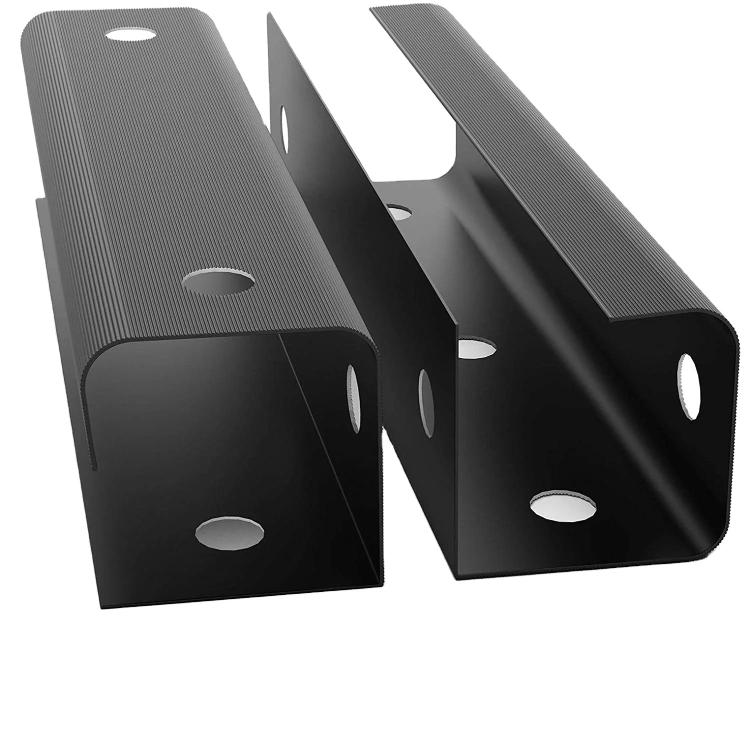 OEM Metal Cable Management Tray Under Desk Brackets with Bending Wire Mesh Perforation for Cable Organization
