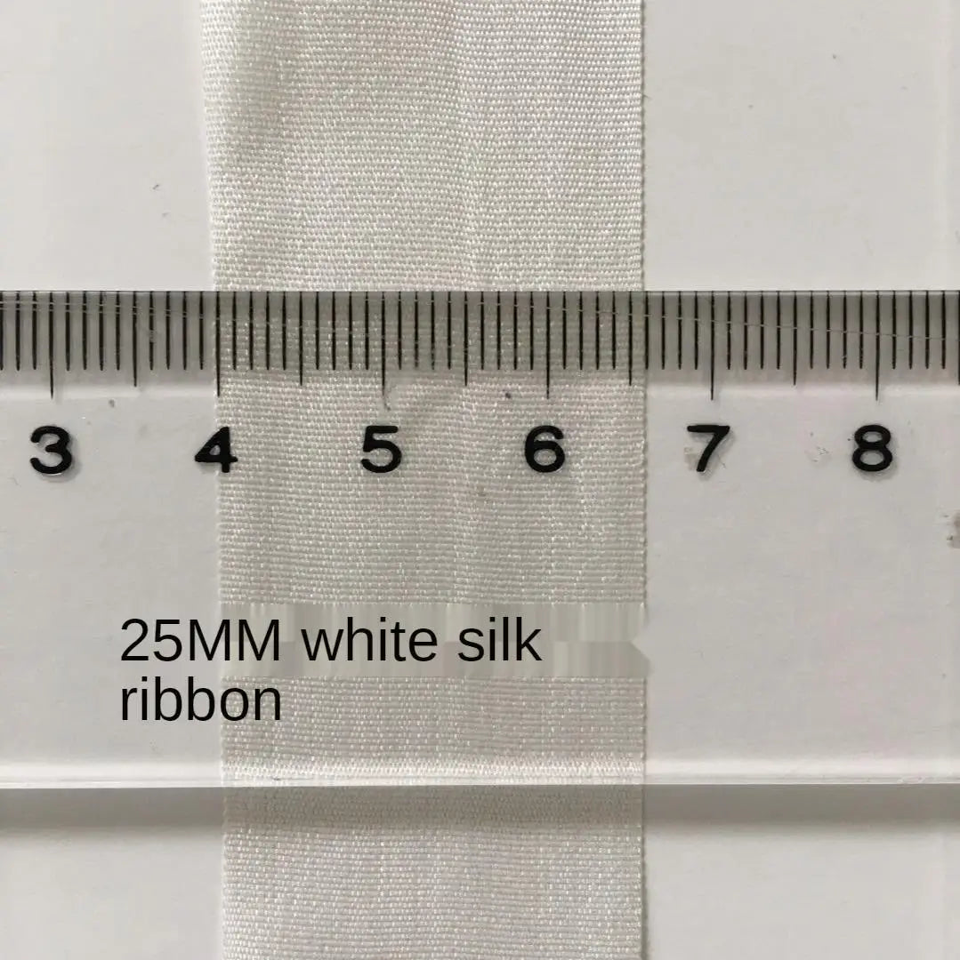 Wholesale Different Width White 100% Natural Pure Shibori Silk Ribbon for DIY EmbroideryHand Dye