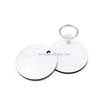 MDFSUB in Stock Single-sided Sublimation Keychain Round Shape Sublimation Blank Mdf Keychain with Protective Films