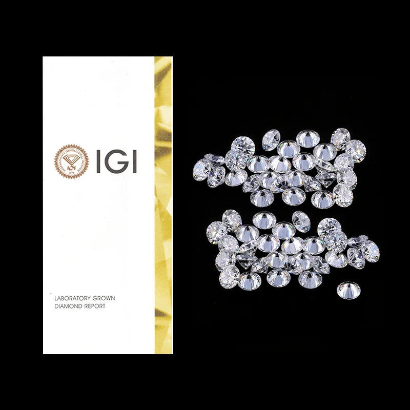 International 0.6ct Igi Wholesale Synthetic Loose Round Brilliant Cutting VS VVS White Color Lab Grown Diamonds Jewelry Usage