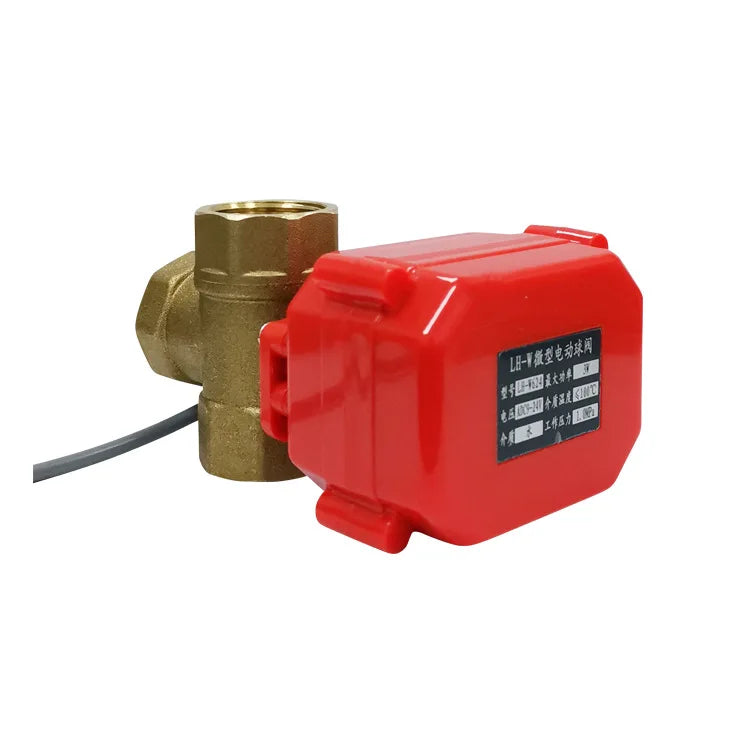 Factory Directly Mix and Match Welcome Miniature Electric Three-Way Brass Valve Water Control Water Heating Best Ball Valve
