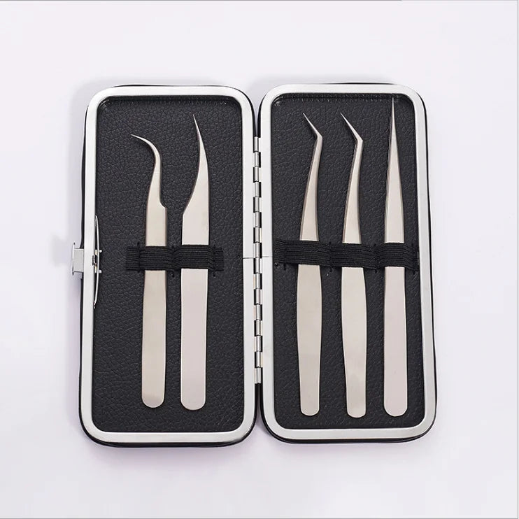 Eyebrow Use and Pointed Tip Type Eyelash Extension Tweezers Volume Lash Tweezers Russian Volume Tweezers