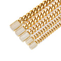 12mm 14mm 18mm 20mm 22mm Mens 18k Gold Plated Stainless Steel Miami Cuban Link Chain Necklace