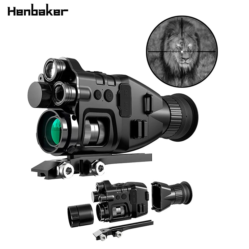 HENBAKER IR High Definition CY789 Night Vision Scope Hunting Night Vision Scopes for Hunting