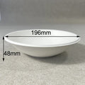 Bioleader 24oz BPI Certified Eco-Friendly Biodegradable Durable Bagasse Bowls Disposable White Crackle Glaze Poke Bowls