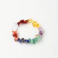 Wholesale Natural  Seven Chakra Crystal Chip Bracelet Healing Stone Jewelry for Gift