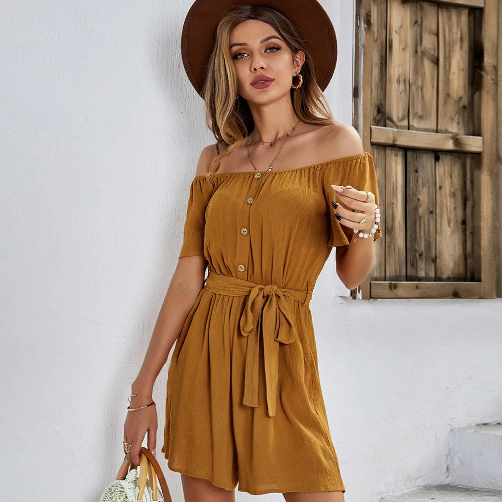 Plus Size Women's Clothing Sexy Party Dress Womans Brown Casual Skirt Off Shoulder Dress Plus Size Women's Dresses