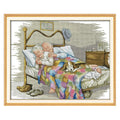 The Old Couple Chinese Cross Stitch Kit 11CT With Printed Pattern Diy Sweet Life Embroidery Wall Decor Painting Home Gift