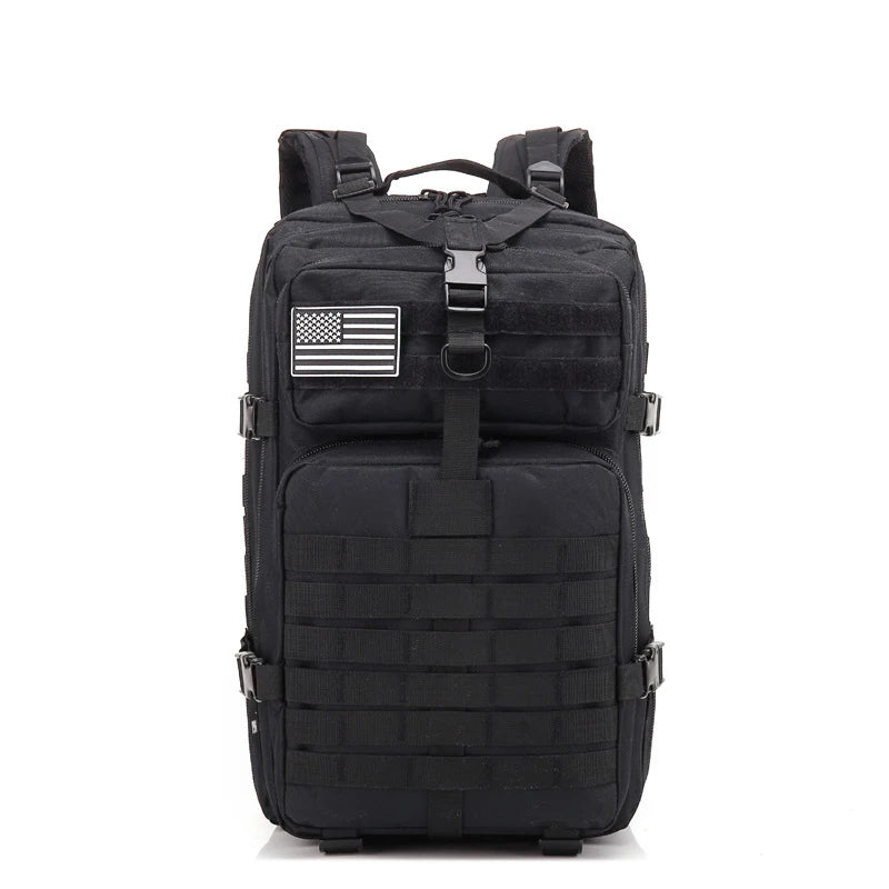Wholesale Outdoor 45L Tactical Backpack Waterproof Hiking Survival Bag Black Tactical Backpack Mochilas