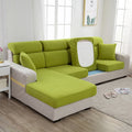 Xinlan Modern Sofa Cover Style L Shape 5 Seats Stretch Elastic Couch Slipcover Sofa Jacquard Cushion Cover